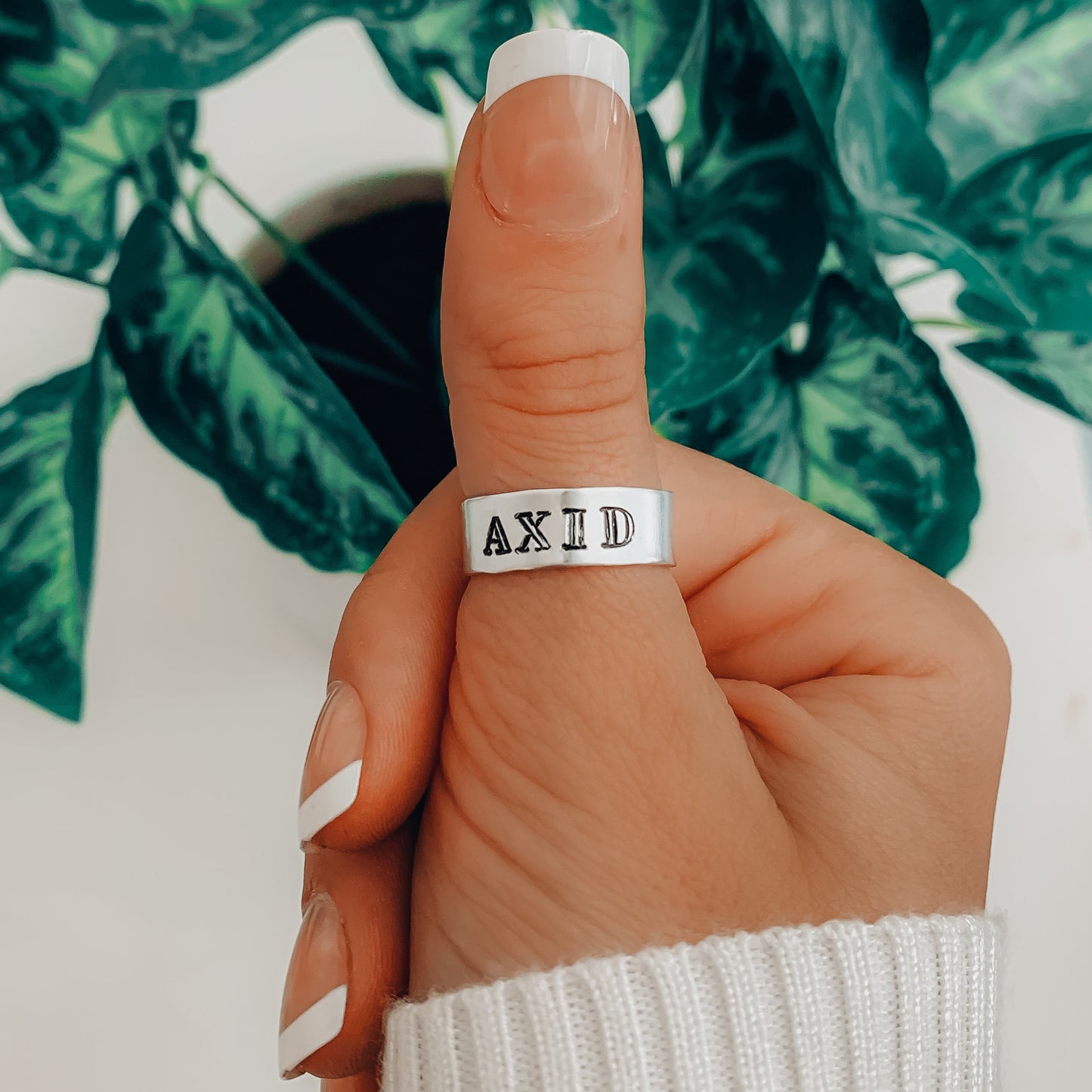 Customized Ring  (Arcadia Font)