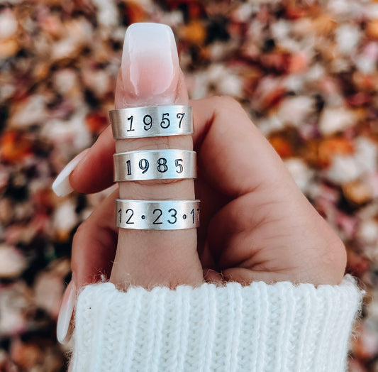 Customized Number Ring